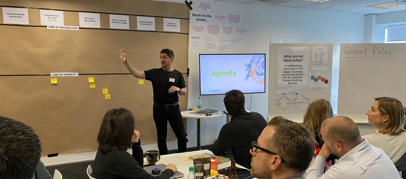 Glenn facilitating a team session