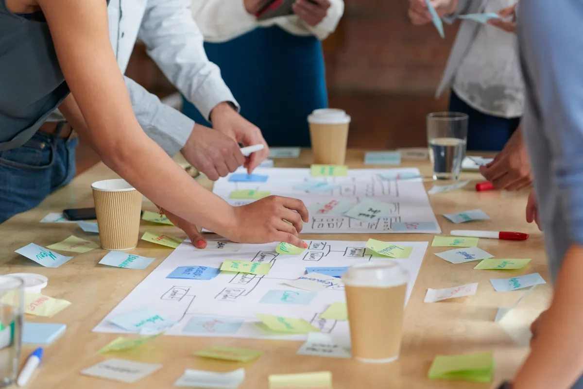 Glenn running a design thinking workshop